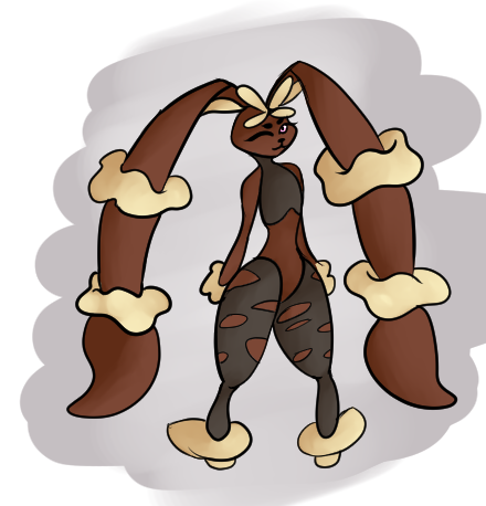 My first fan art of lopunny from pokemon. 