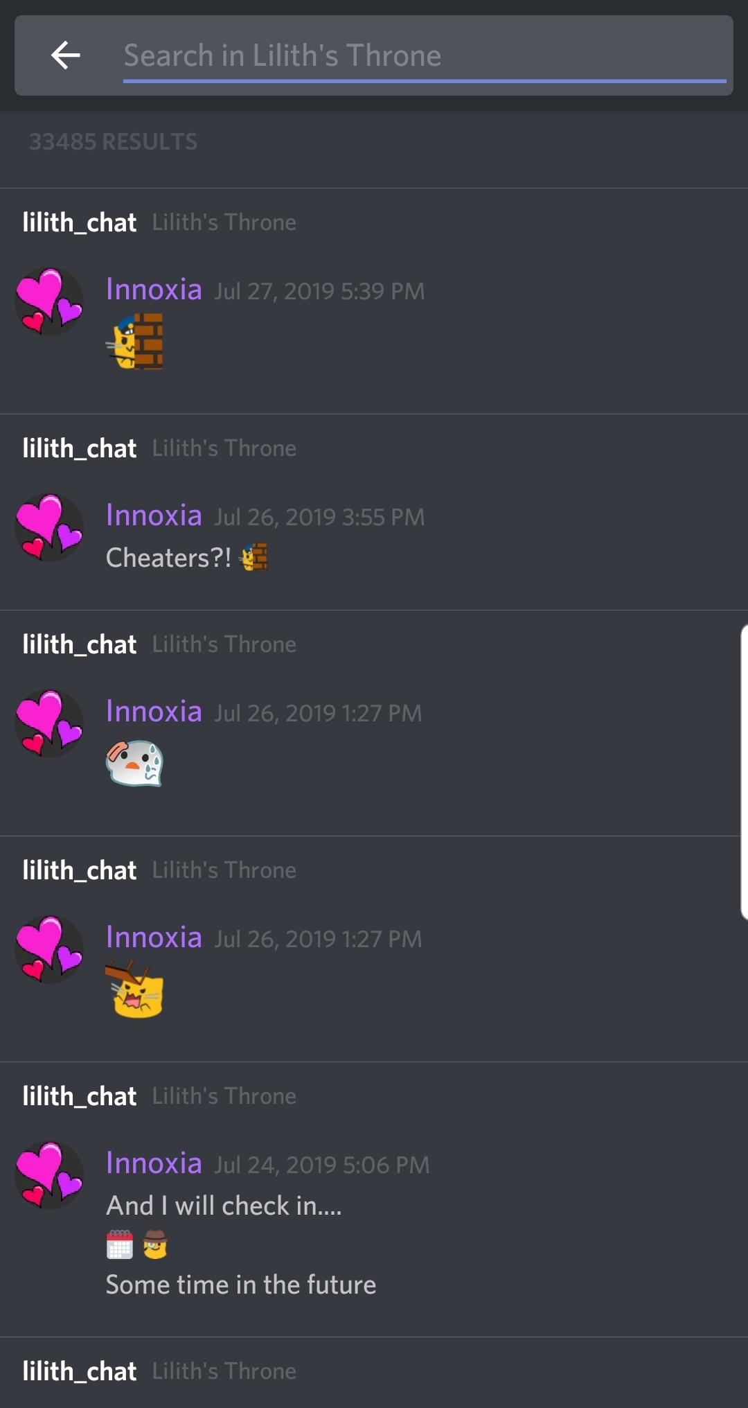 She has been pretty active on discord 