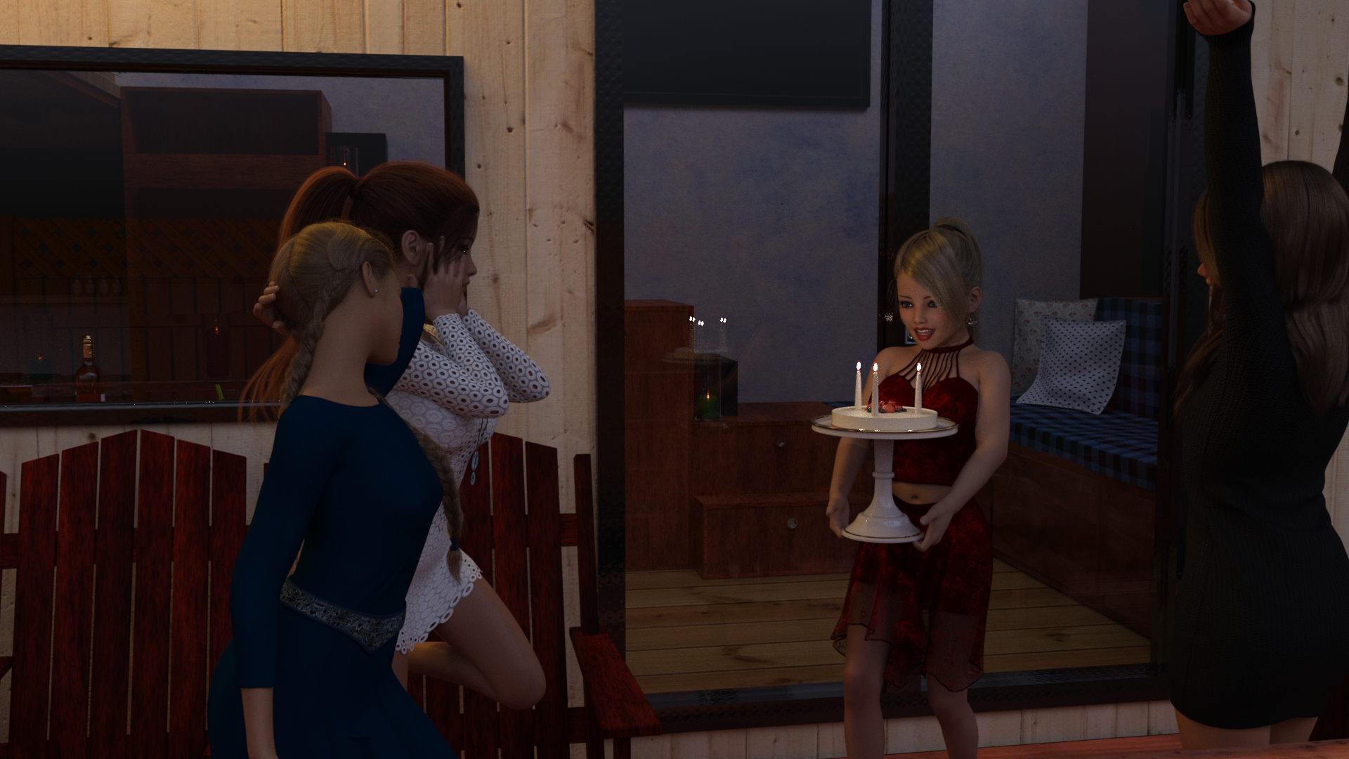 You will see, it's hard for the girls to blow out the candles especial...