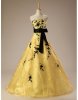 black-and-yellow-strapless-embroidered-wedding-dress-with-sash.jpg