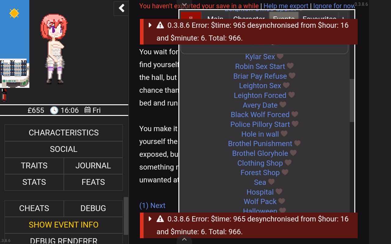 Mod HTML Degrees of Lewdity Notso premium Mod [v2.1] [LoL747] F95zone