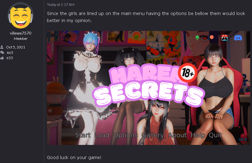 Ren'Py Harem Secrets [v2.2] [Akihiru Harem] screenshot