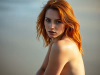 Redhead at the beach 2 by lamythefirst.png