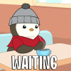 Hurry Up Waiting GIF by Pudgy Penguins.gif