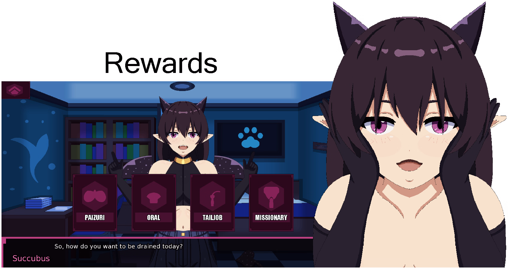 VN Ren'Py Succubus Challenge [Demo 2] [Xoullion] screenshot