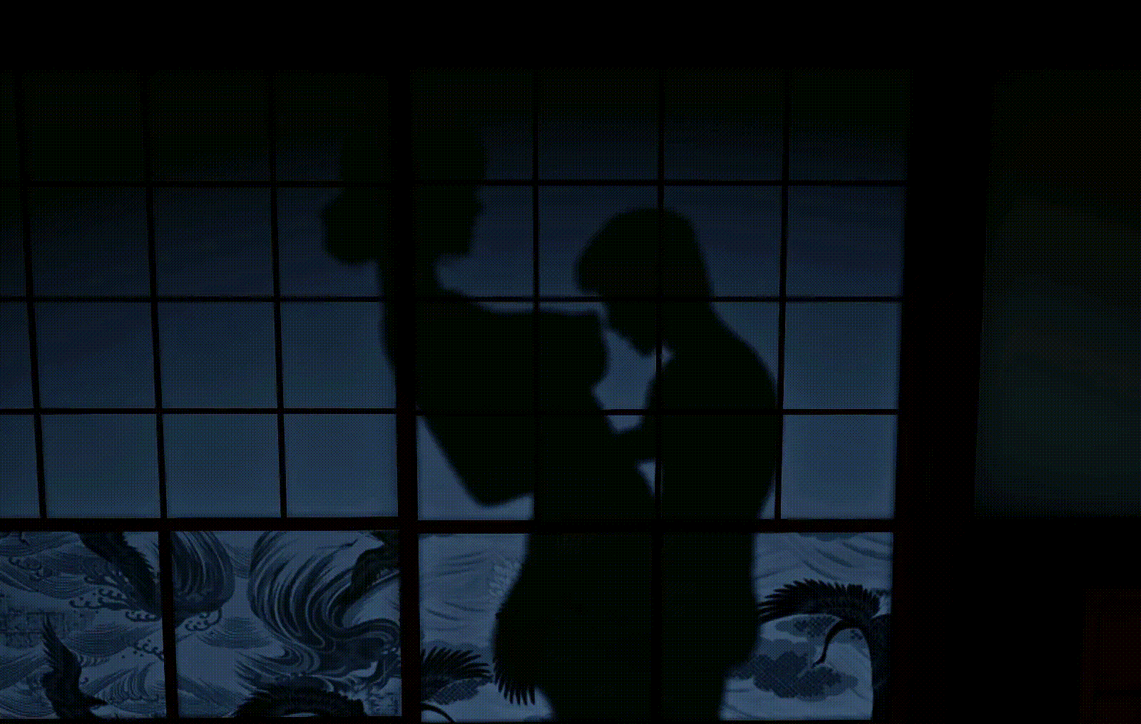 Her hips move in a rhythmic dance