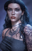 CJ Elysia Little Messy Outfit Wet Style Curly Hair Nocture Accessories 2.png