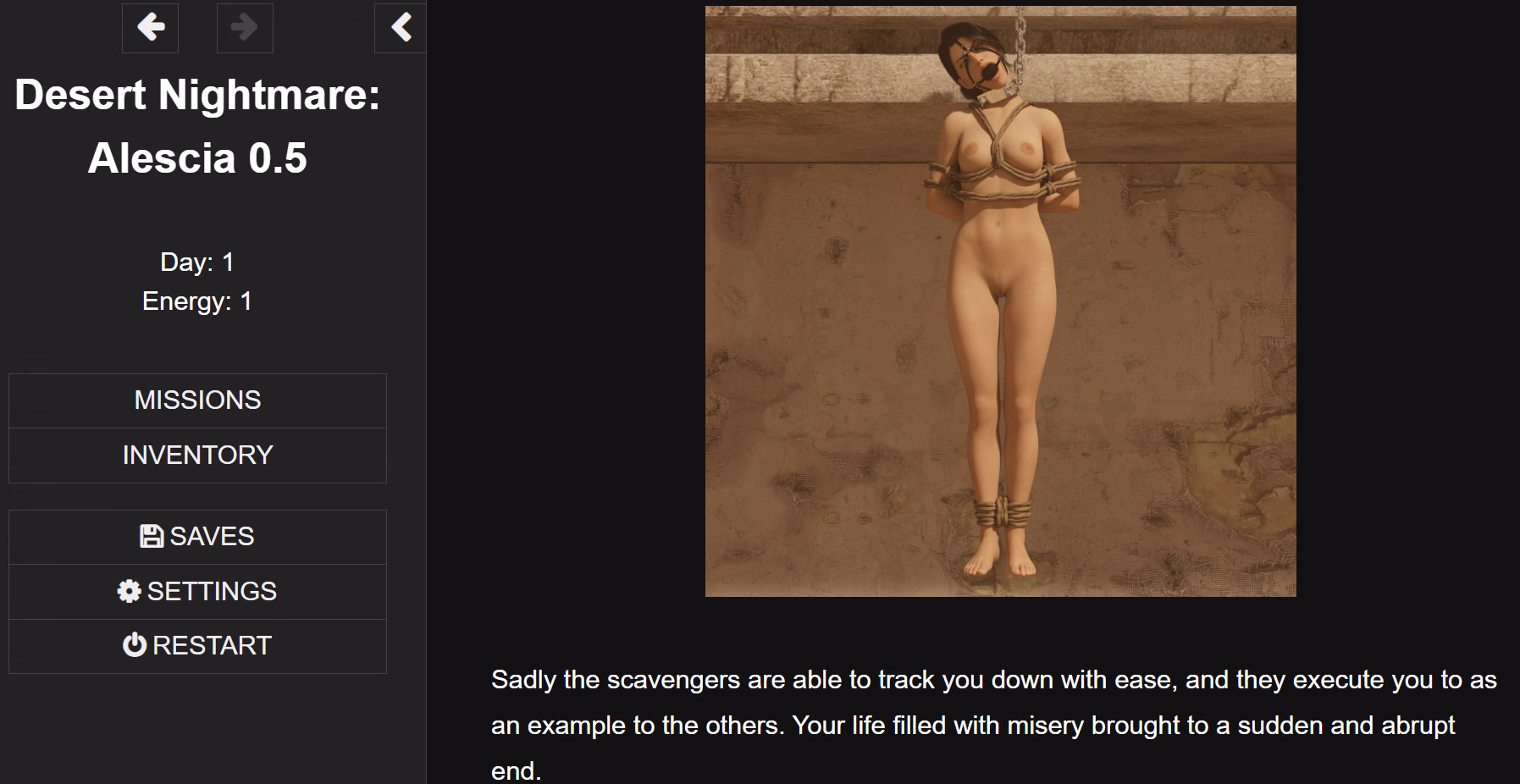 HTML Desert Nightmare [v0.70] [Primal356] screenshot