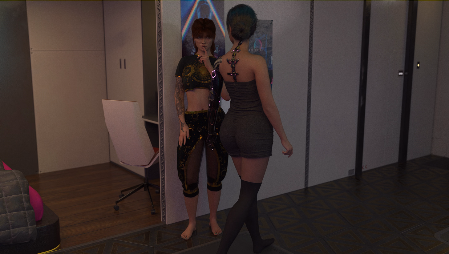 VN Ren'Py Distortion [Demo] [Lewd Core Games] screenshot