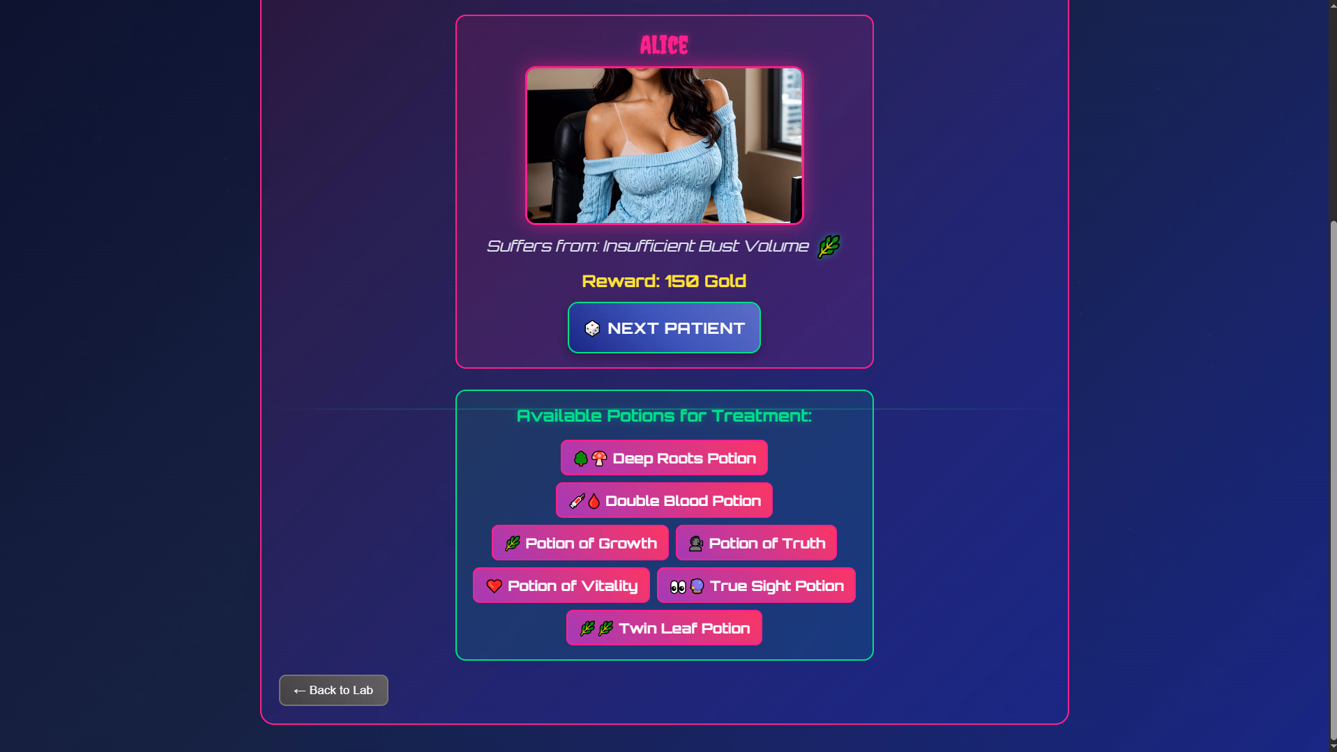 HTML Doctor Bimbo's Lab [v0.2] [Doctor Bimbo] screenshot