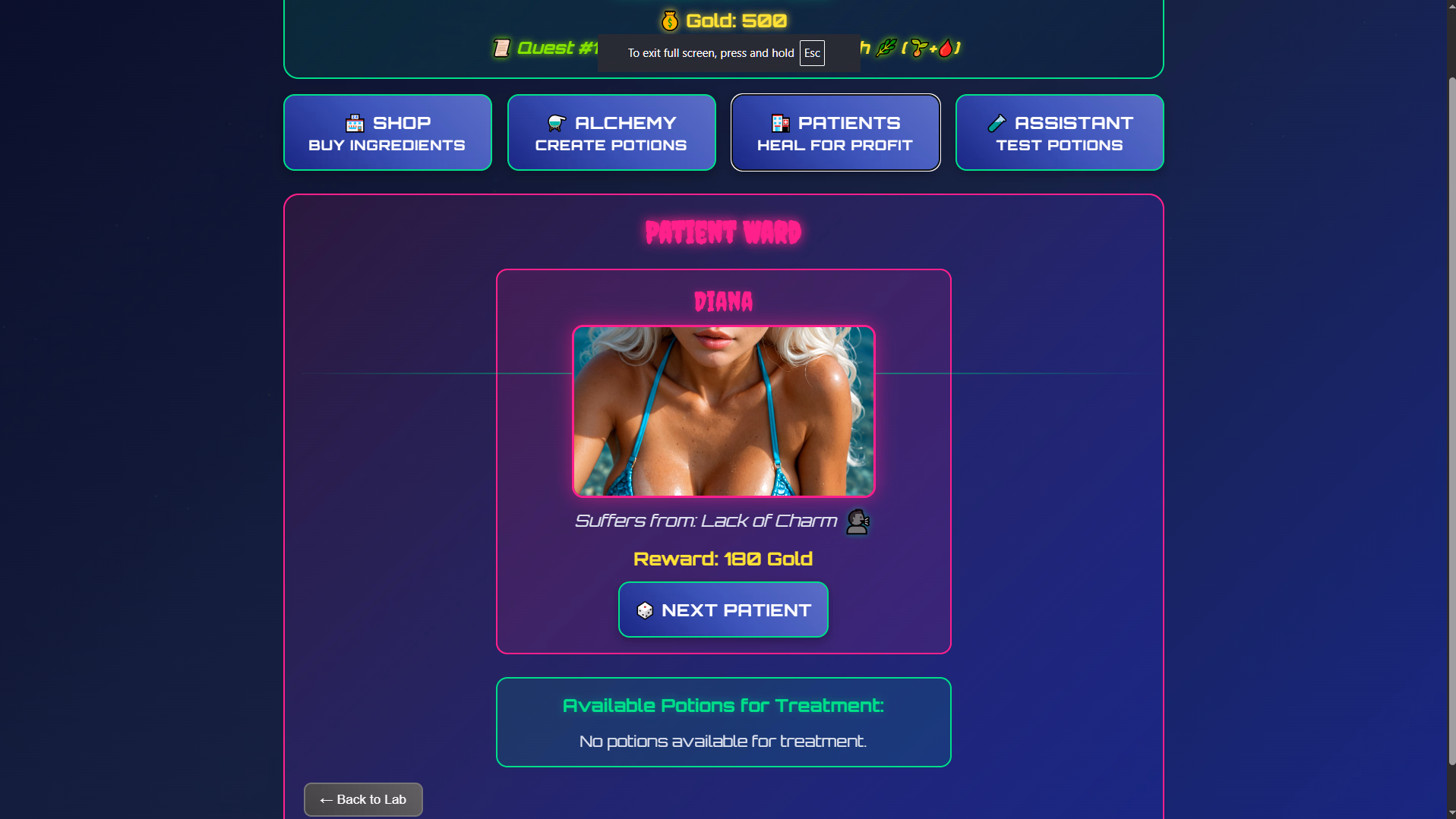 HTML Doctor Bimbo's Lab [v0.2] [Doctor Bimbo] screenshot