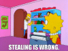 Los_Simpson_robar_es_malo.gif