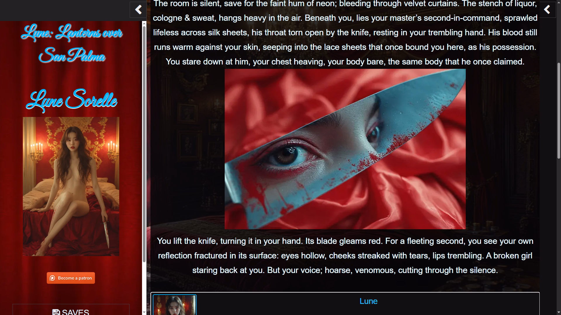 VN HTML Lune: Lanterns over San Palma [v0.0.2] [Violet Kitten] screenshot