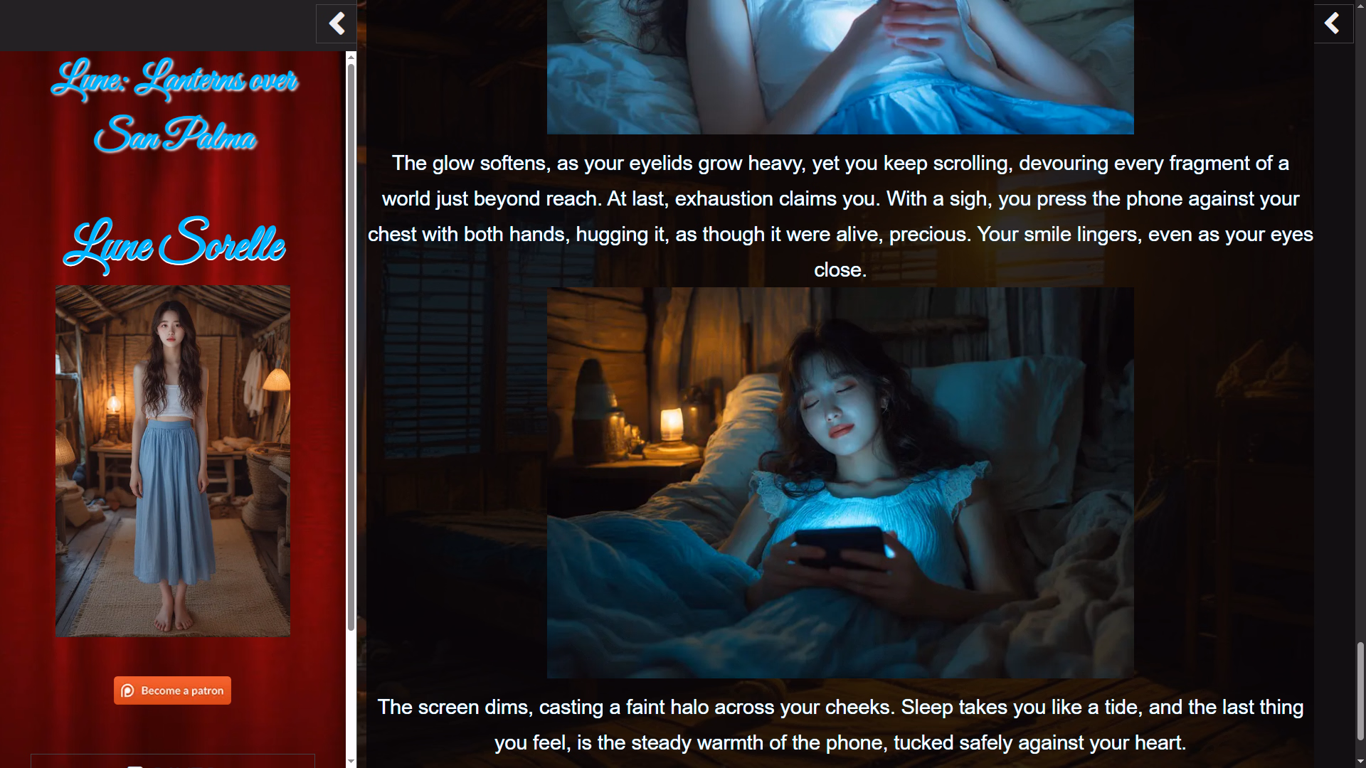 VN HTML Lune: Lanterns over San Palma [v0.0.2] [Violet Kitten] screenshot