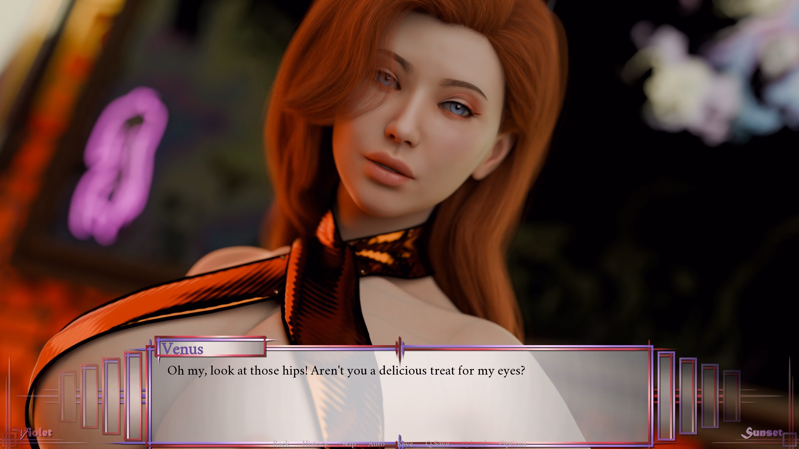 VN Ren'Py Violet Sunset [Lythe! Blade of Malpractice] [AnnaSeries] screenshot