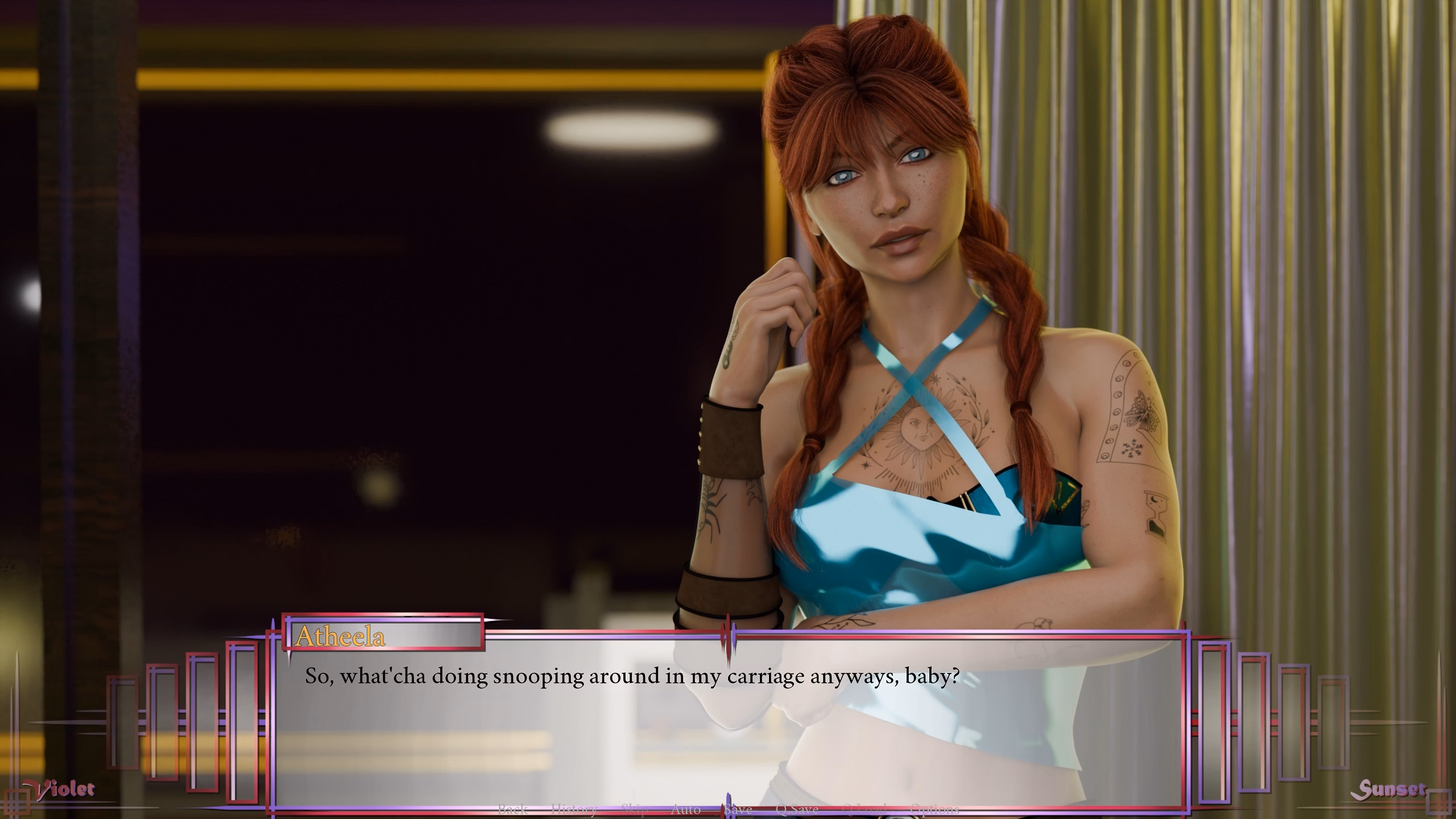 VN Ren'Py Violet Sunset [Lythe! Blade of Malpractice] [AnnaSeries] screenshot