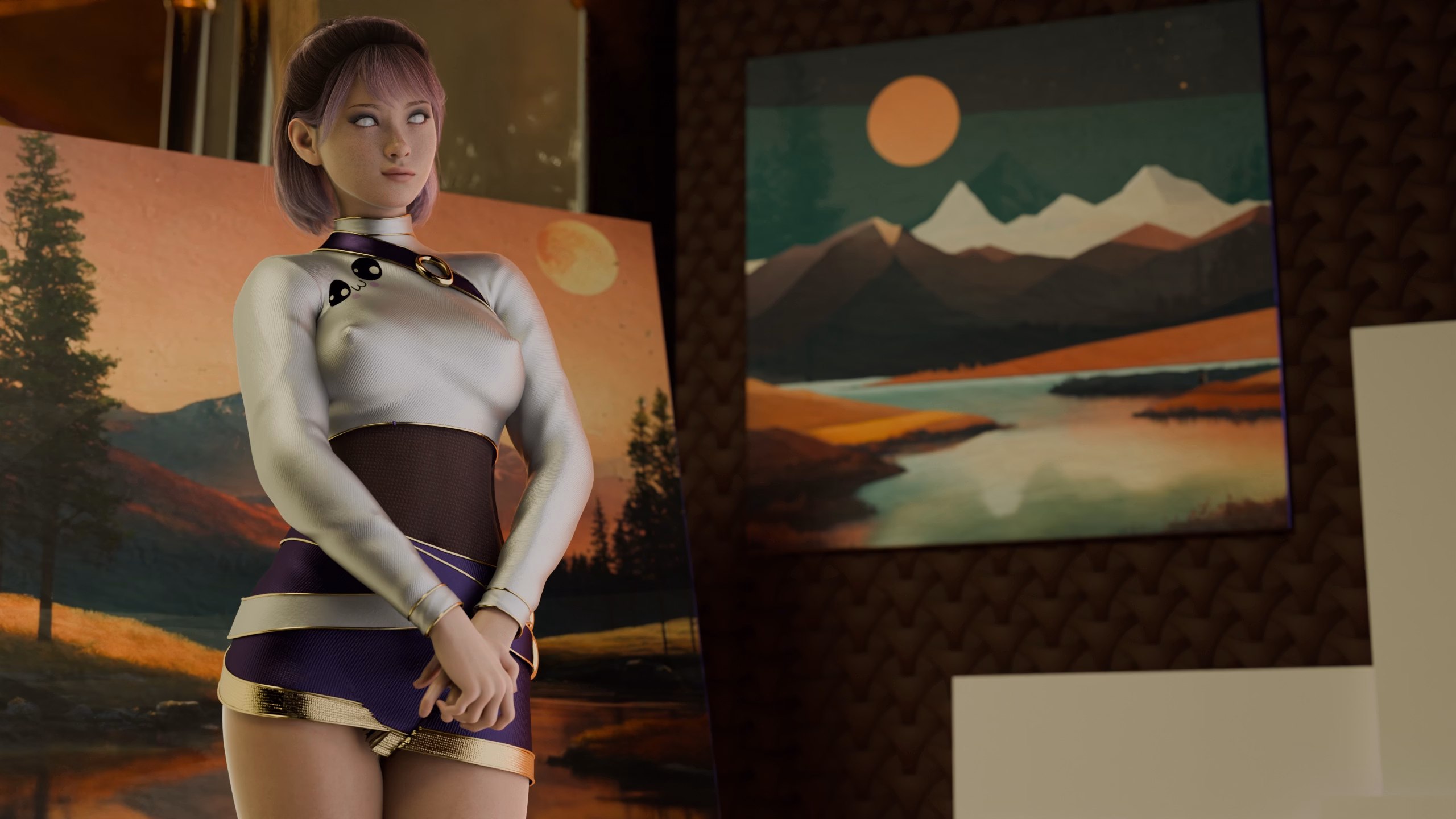 VN Ren'Py Violet Sunset [Lythe! Blade of Malpractice] [AnnaSeries] screenshot