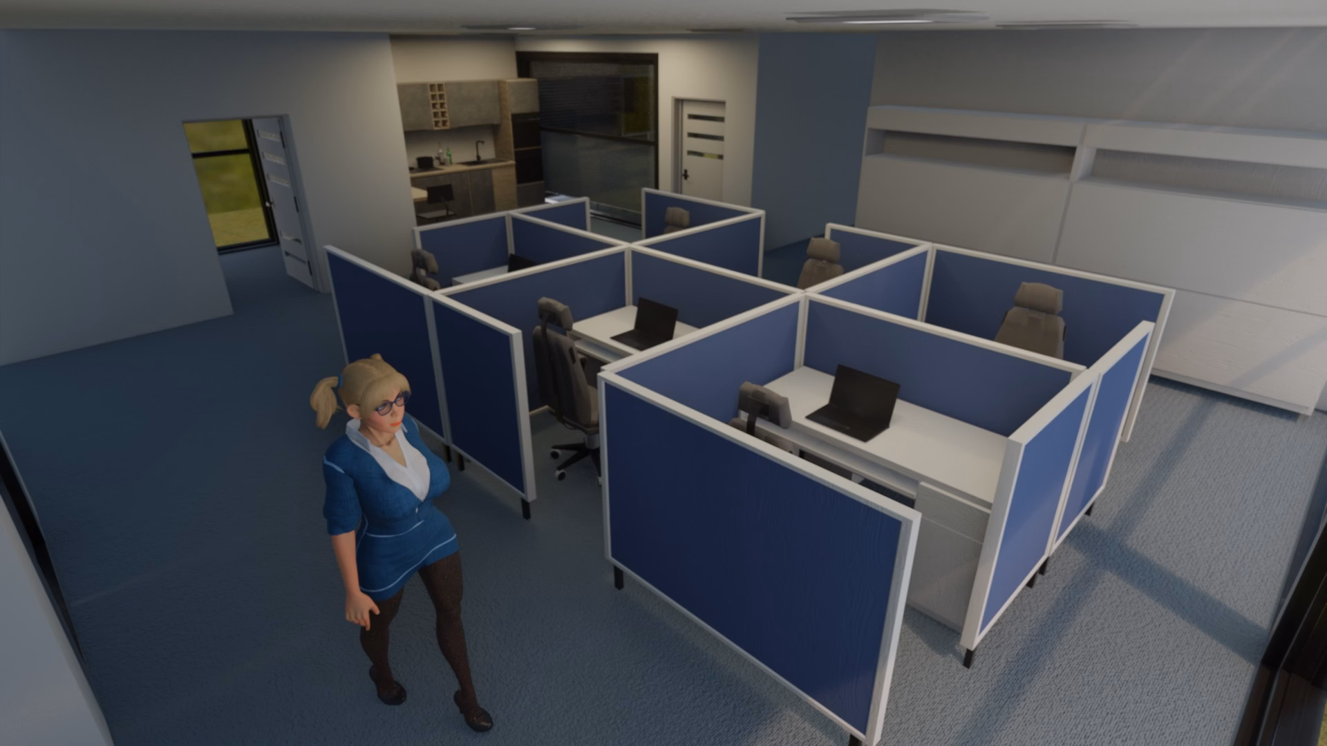 VN Ren'Py Abandoned Julia and the Office [demo] [Jimmy TheDev] screenshot