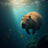 Capybara Underwater by Lencarol.jpg