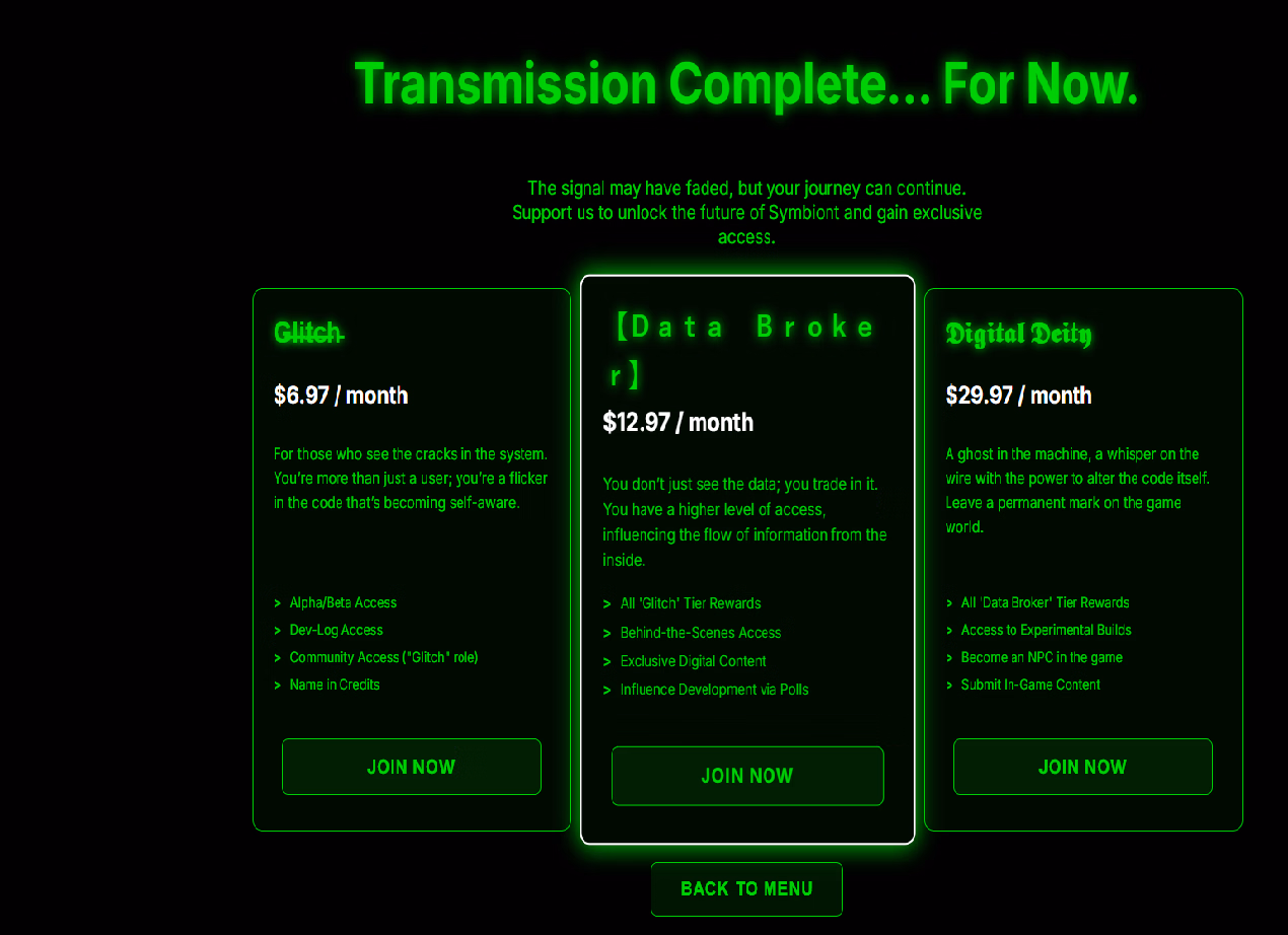 HTML Symbiont [v0.2 Demo] [VGS STUDIOS] screenshot