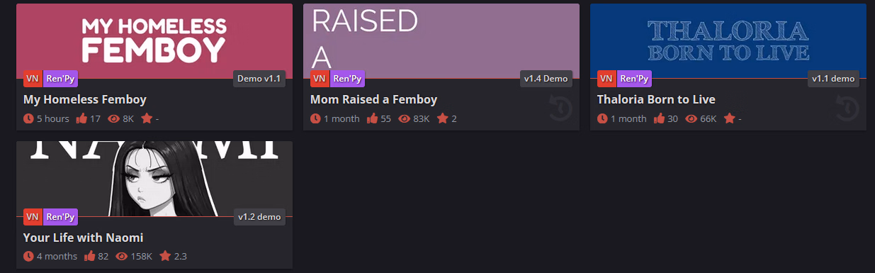 VN Ren'Py My Homeless Femboy [Demo v1.1] [yaminox] screenshot
