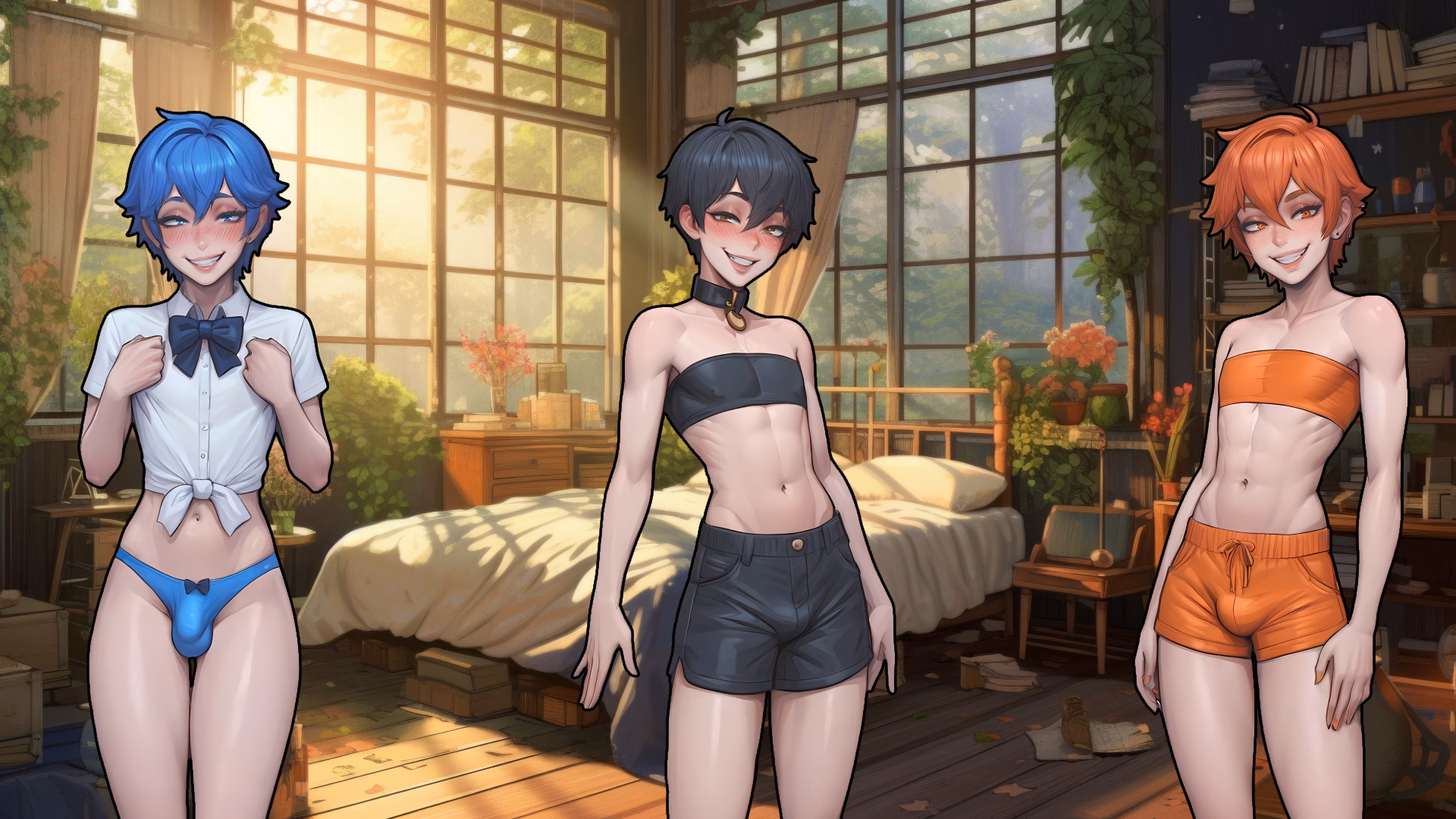 VN Ren'Py Femboys in My Head [v1.4 demo] [yaminox] screenshot