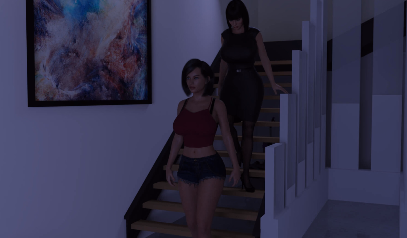 VN Ren'Py Sapphic Passion [v01] [Midnight Stories] screenshot