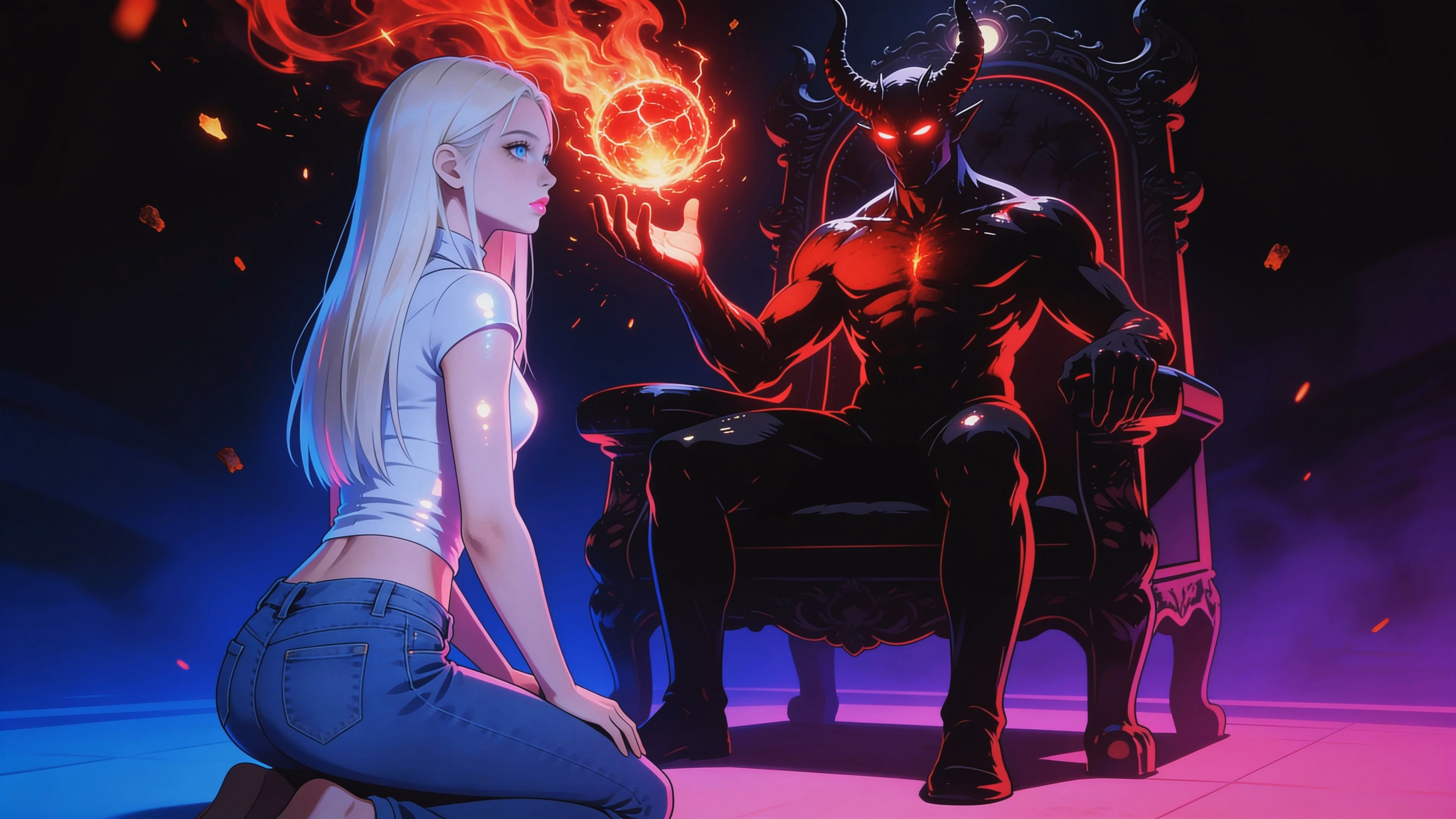 VN Ren'Py Neon Hunter Samael's Soldier [v0.3] [NeonHunter] screenshot