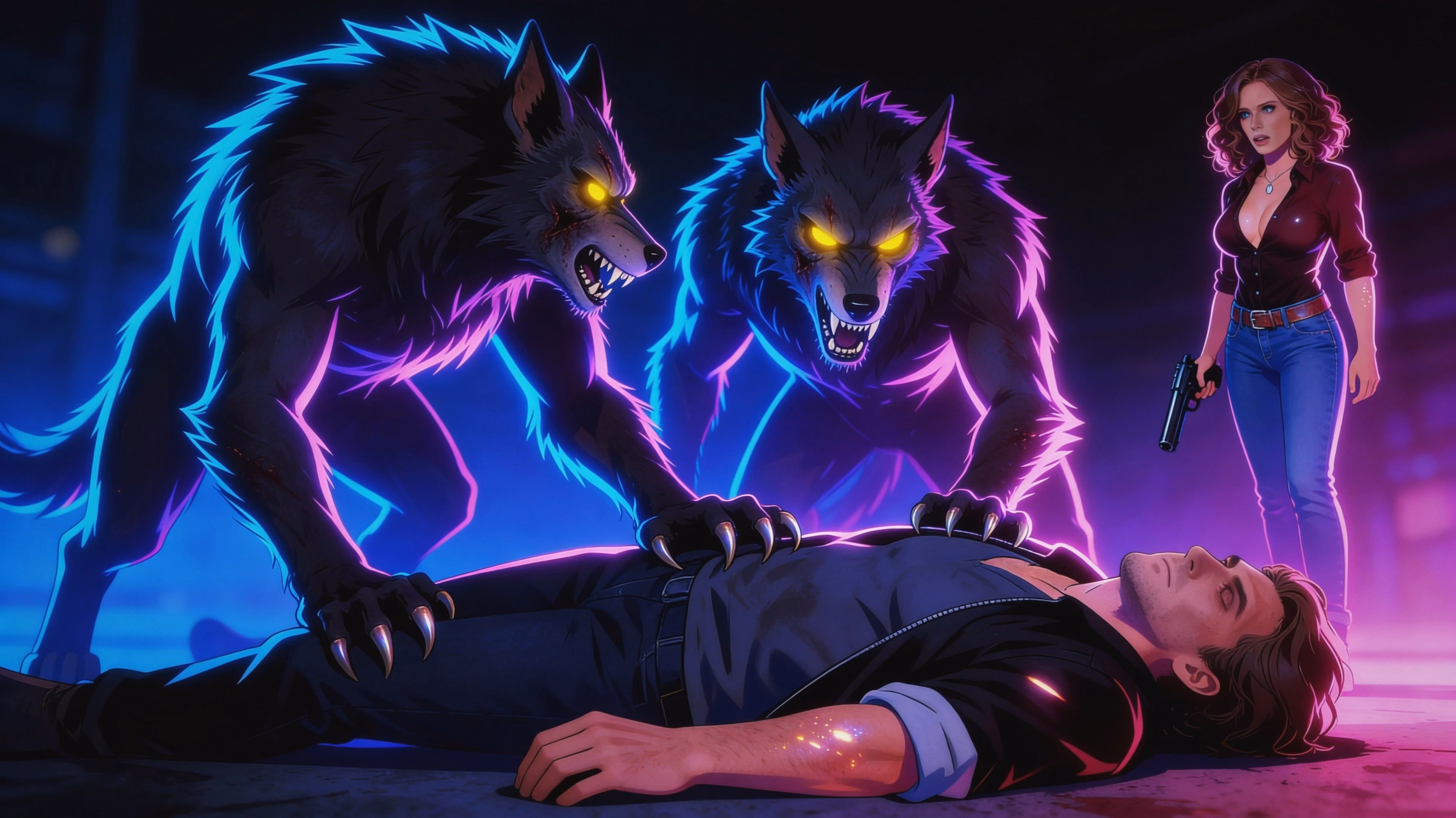 VN Ren'Py Neon Hunter Samael's Soldier [v0.3] [NeonHunter] screenshot